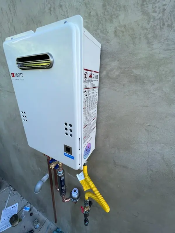 Tankless water heater installation for Cairnbrook homes